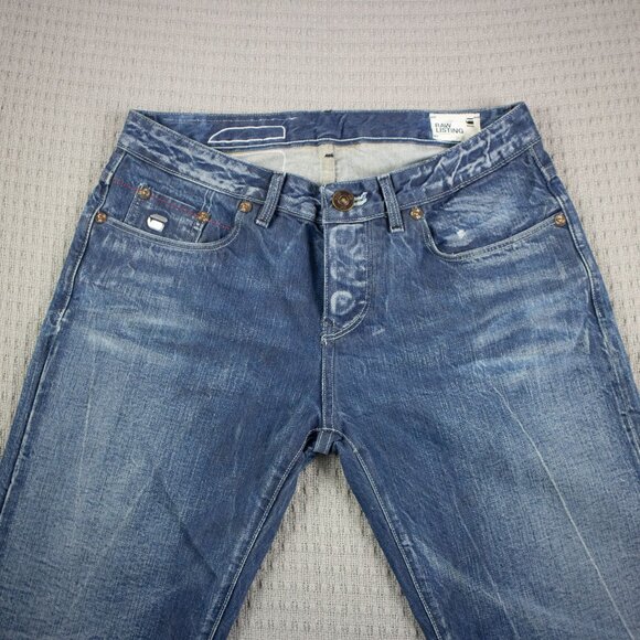 G Star Raw 3301 Regular Tapered Jeans Repaired Selvedge - Picture 5 of 8
